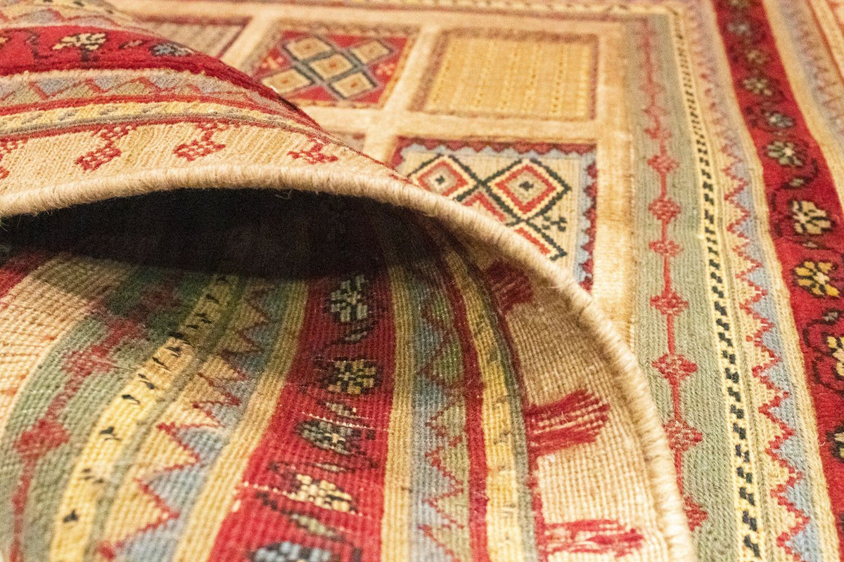 Tappeto Persero - Nomade quadrato  - 102 x 96 cm - rosso