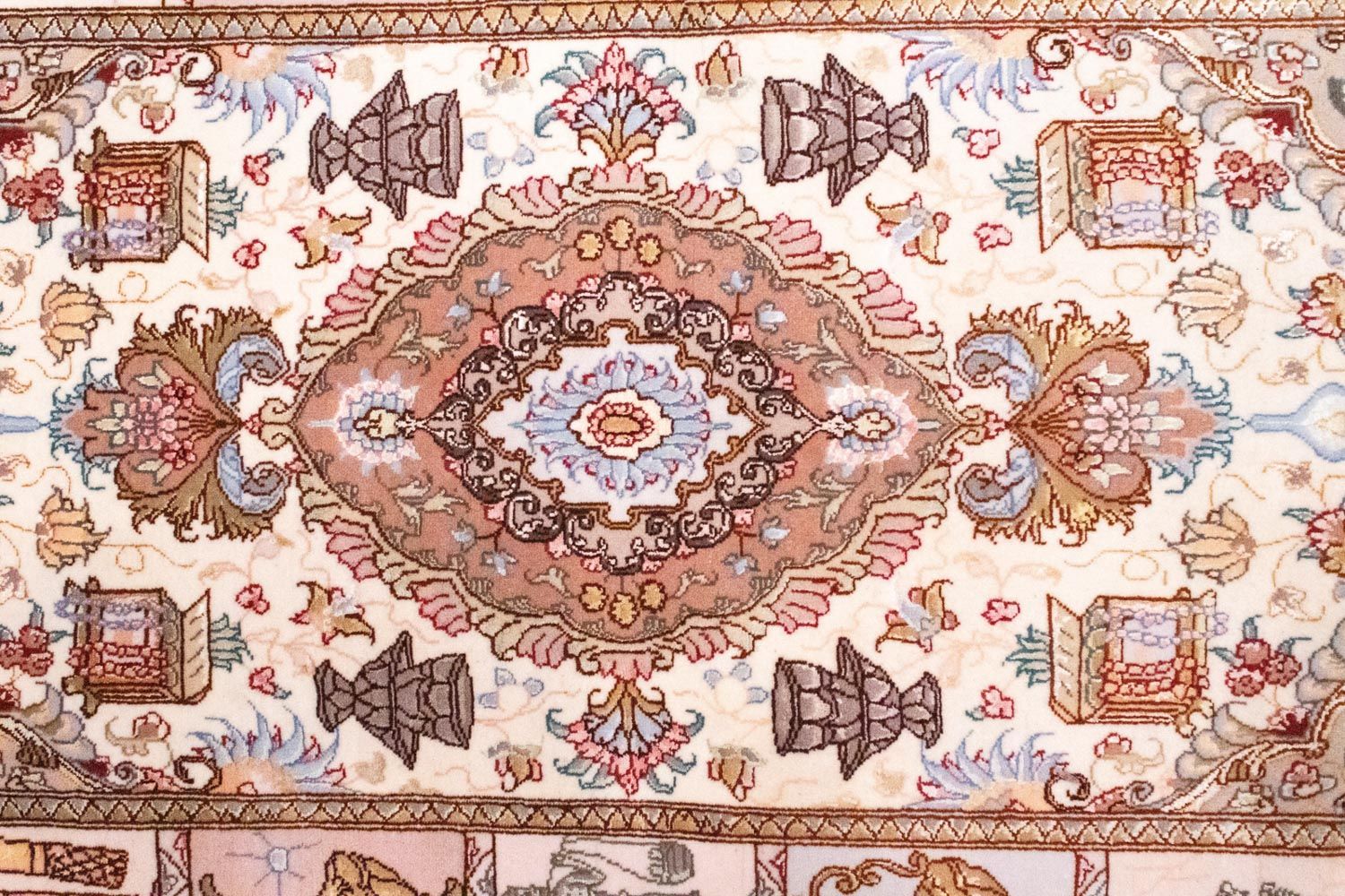 Tappeto Persero - Tabriz - Reale - 134 x 75 cm - beige