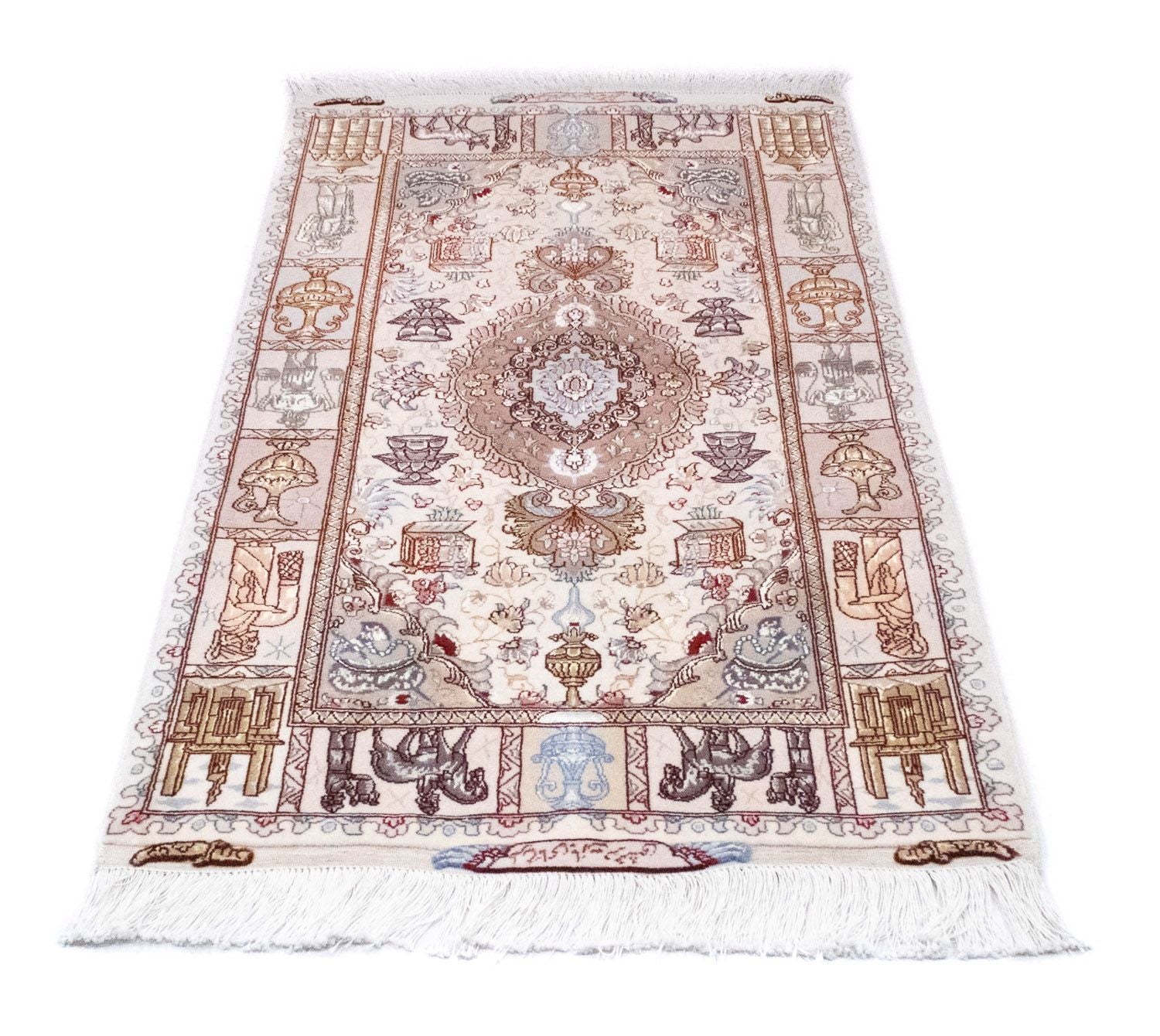 Tappeto Persero - Tabriz - Reale - 134 x 75 cm - beige