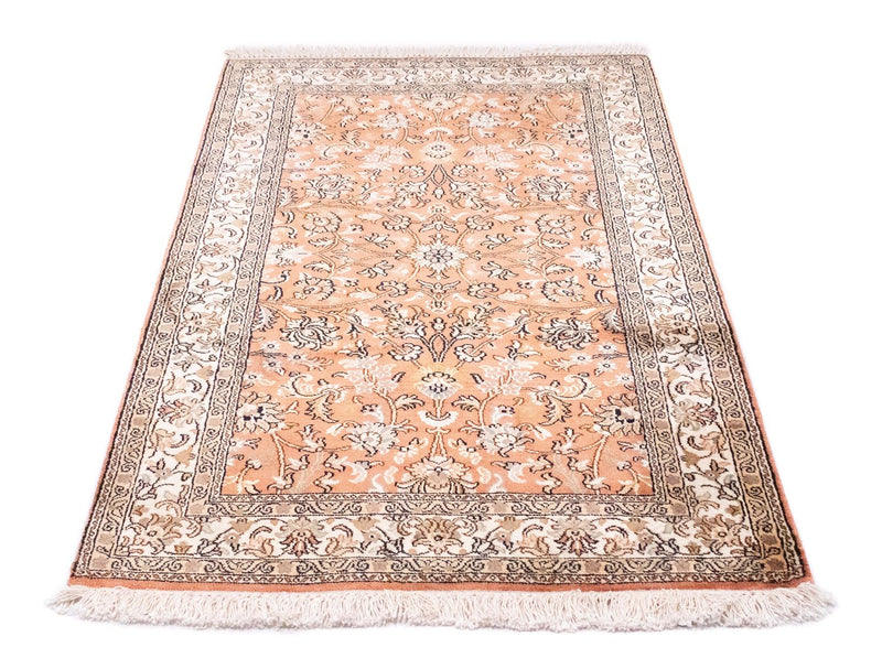 Tappeto di seta - Seta del Kashmir - 122 x 76 cm - arancione