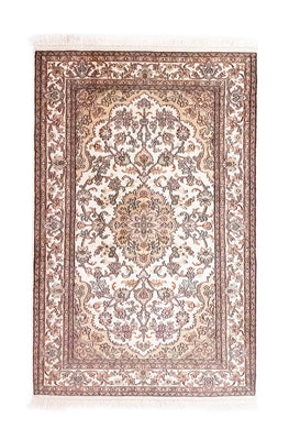 Tappeto di seta - Seta del Kashmir - 125 x 80 cm - beige