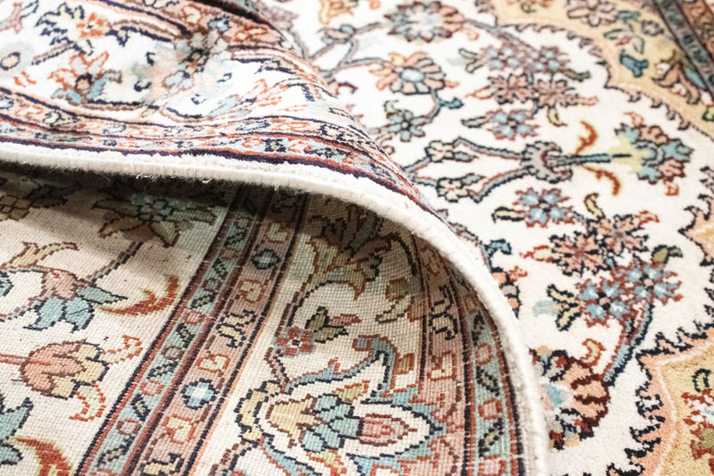 Tappeto di seta - Seta del Kashmir - 125 x 80 cm - beige