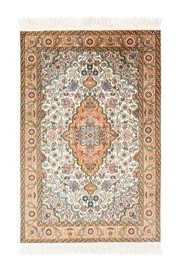 Tappeto di seta - Seta del Kashmir - 120 x 80 cm - beige