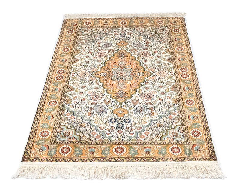 Tappeto di seta - Seta del Kashmir - 120 x 80 cm - beige