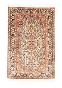 Tappeto di seta - Seta del Kashmir - 125 x 83 cm - arancione
