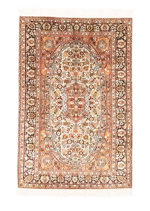 Tappeto di seta - Seta del Kashmir - 125 x 83 cm - arancione