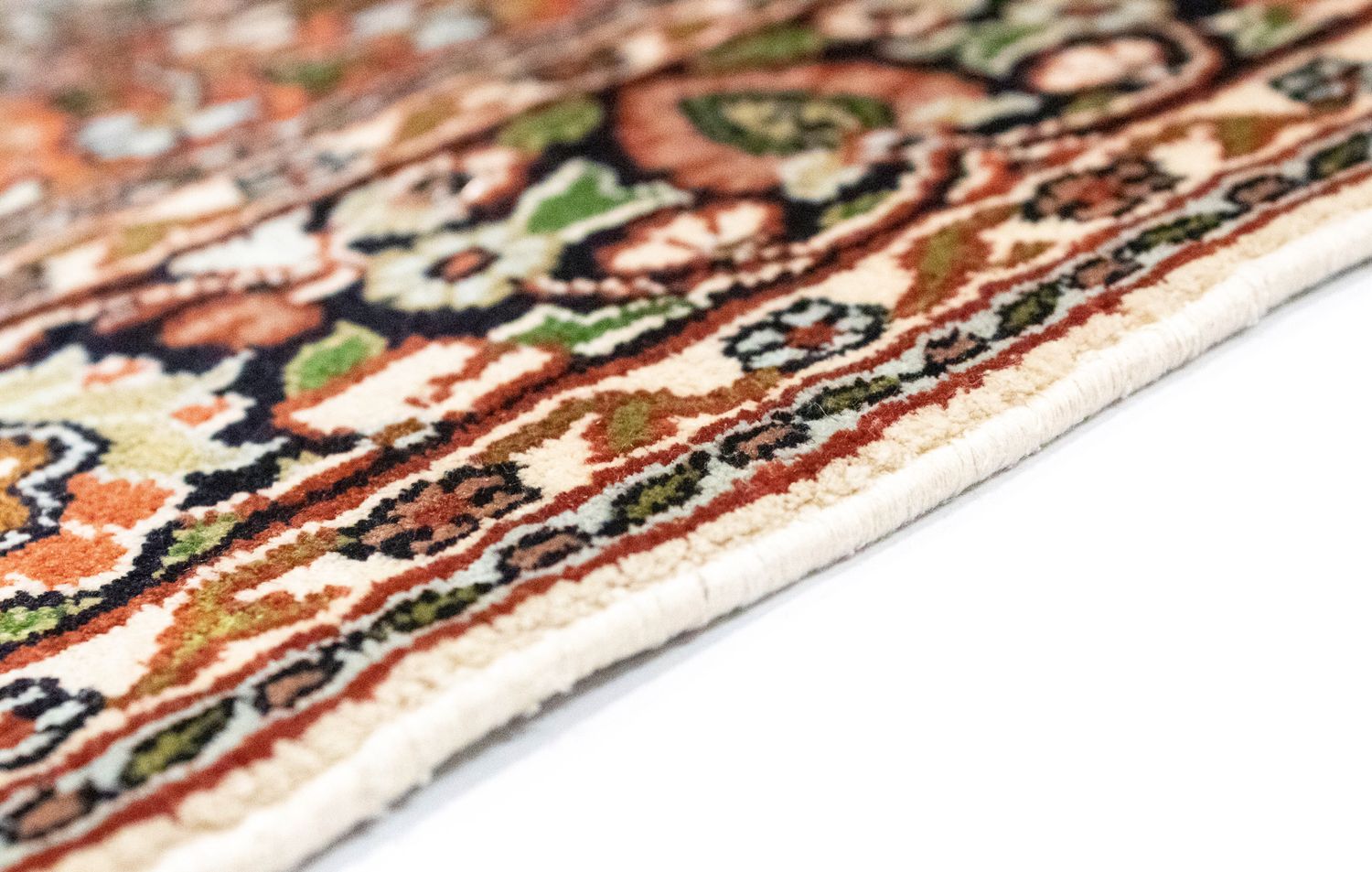 Tappeto di seta - Seta del Kashmir - 125 x 83 cm - arancione