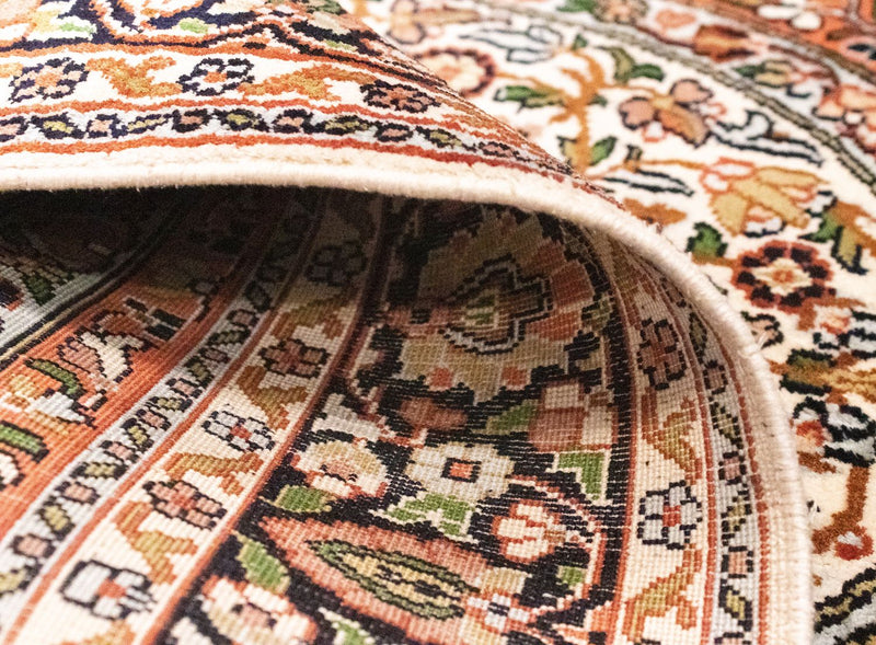 Tappeto di seta - Seta del Kashmir - 125 x 83 cm - arancione