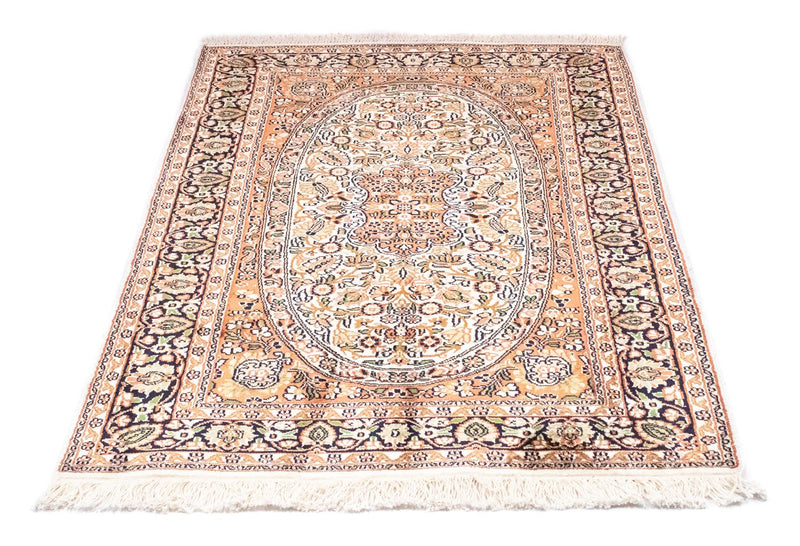 Tappeto di seta - Seta del Kashmir - 125 x 83 cm - arancione
