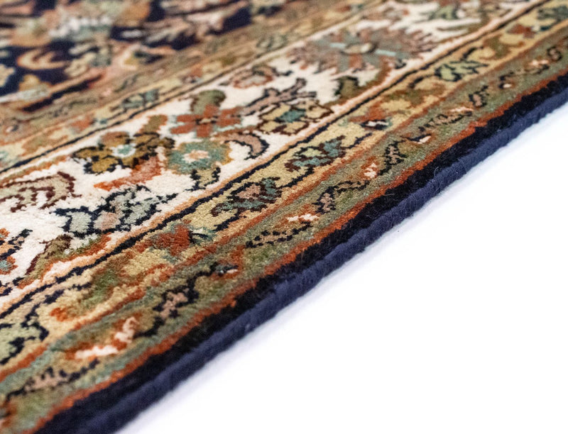 Tappeto di seta - Seta del Kashmir - 127 x 74 cm - blu