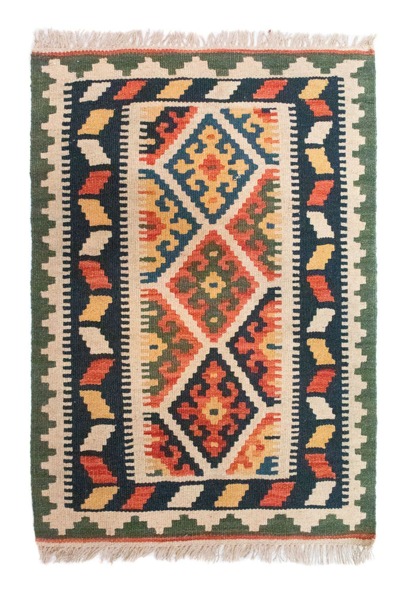 Tappeto Kelim - Orientale - 90 x 61 cm - blu