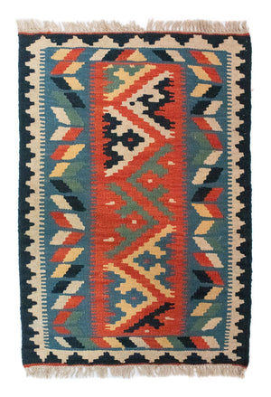 Tappeto Kelim - Orientale - 87 x 60 cm - blu