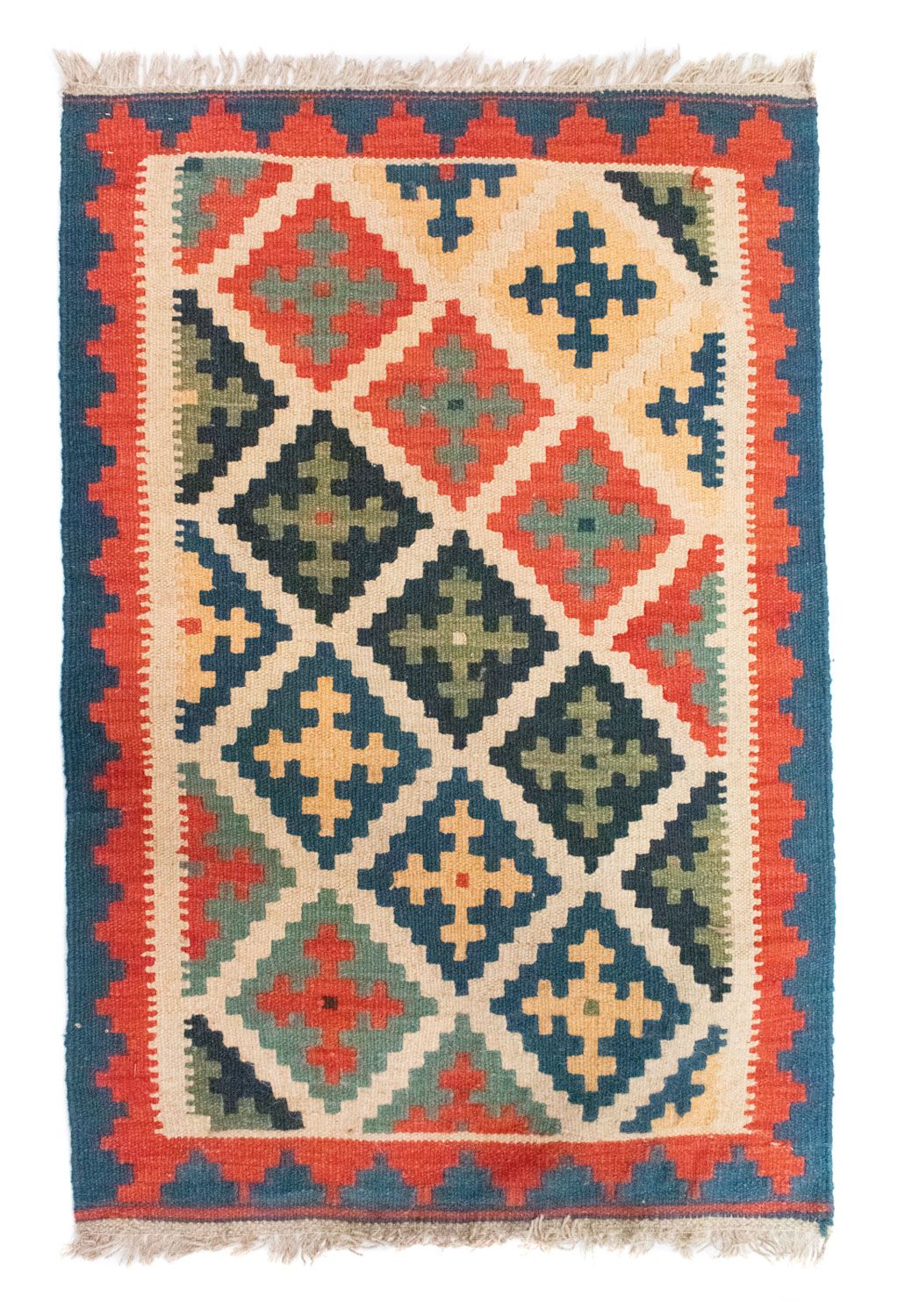 Tappeto Kelim - Orientale - 90 x 63 cm - arancione