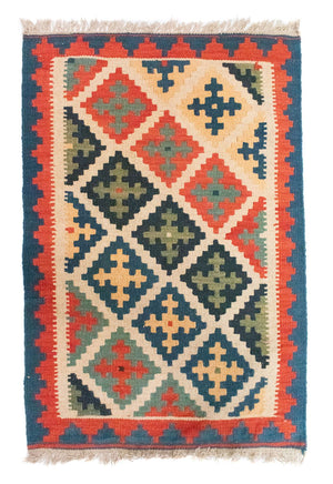 Tappeto Kelim - Orientale - 90 x 63 cm - arancione