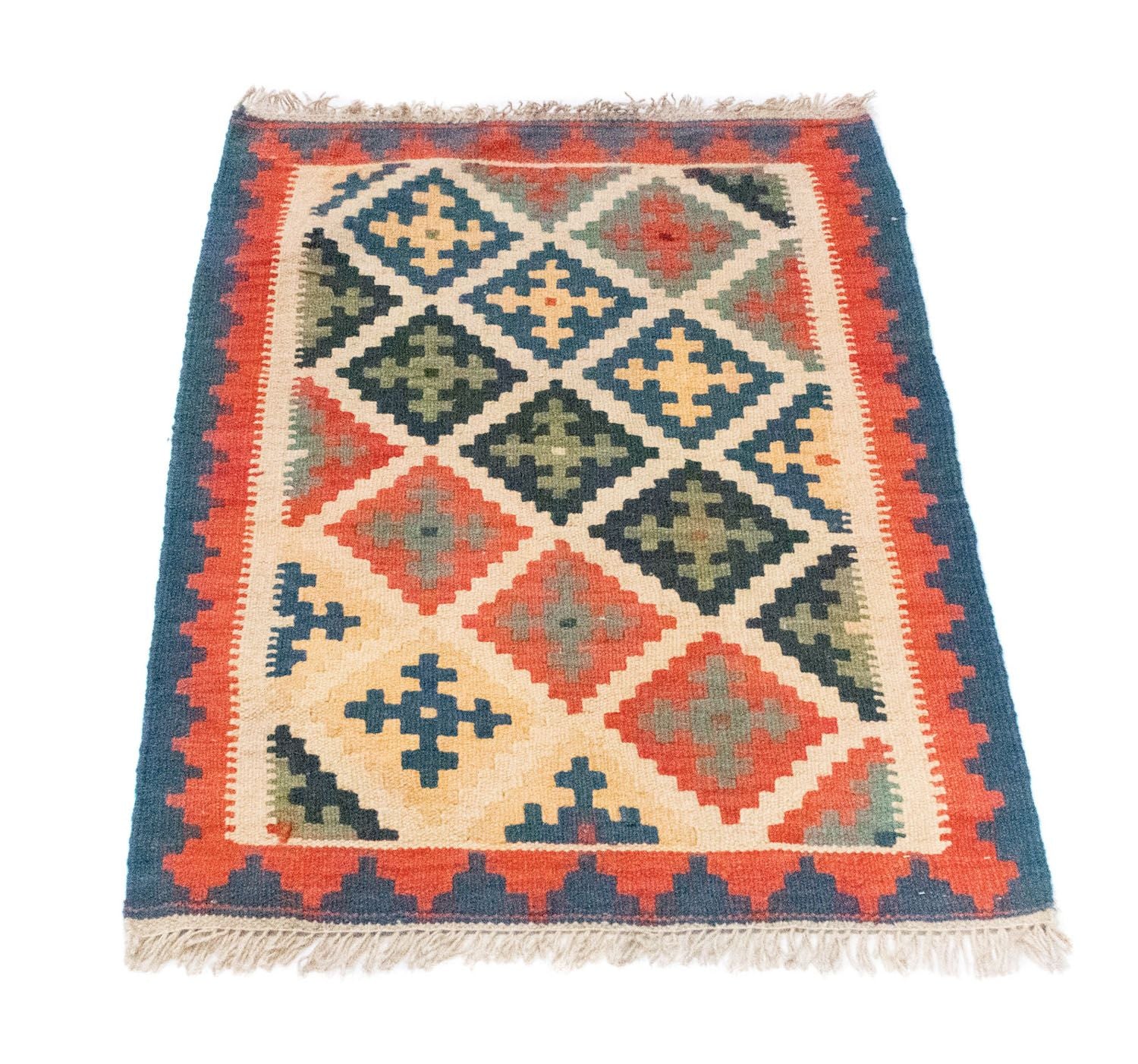 Tappeto Kelim - Orientale - 90 x 63 cm - arancione