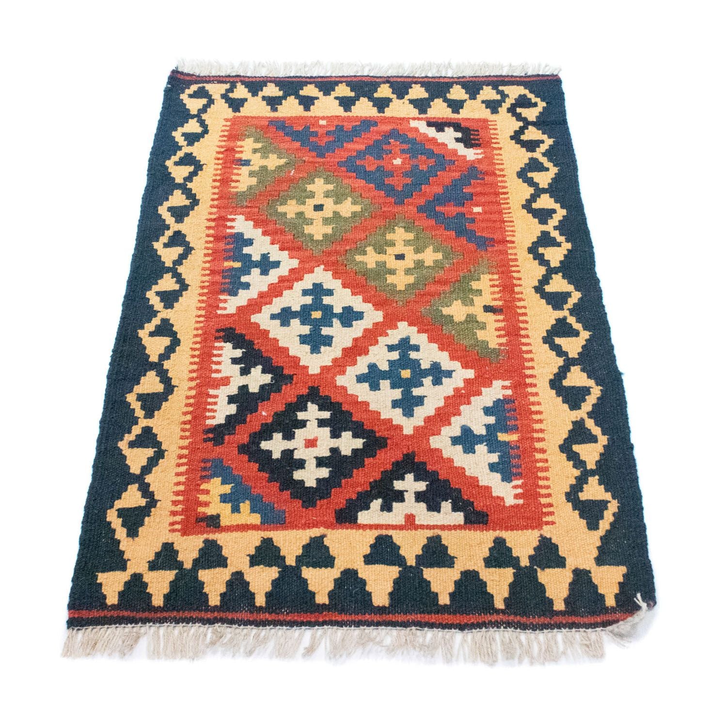 Tappeto Kelim - Orientale - 90 x 62 cm - arancione