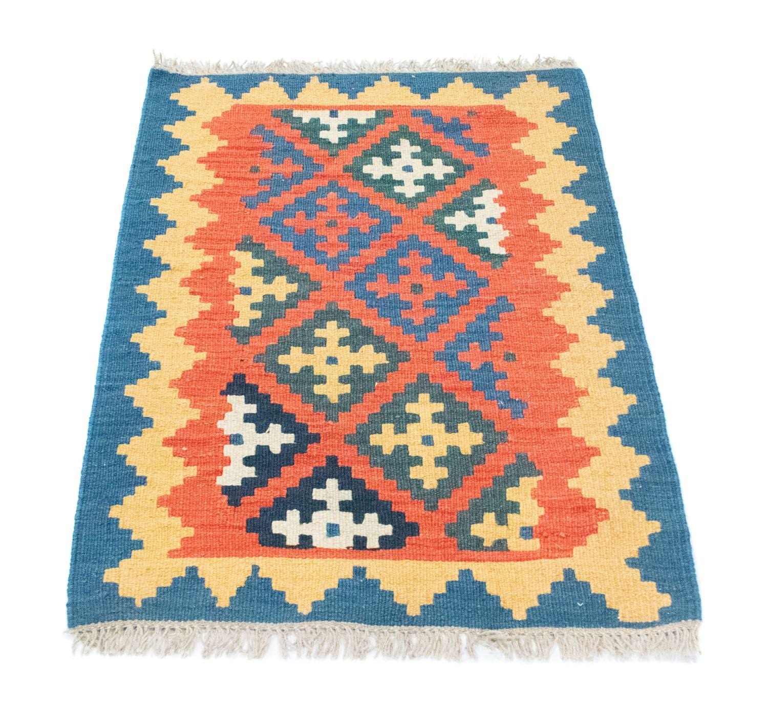 Tappeto Kelim - Orientale - 90 x 64 cm - arancione