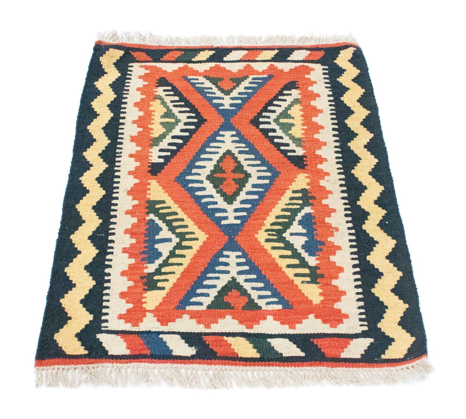 Tappeto Kelim - Orientale - 90 x 65 cm - arancione