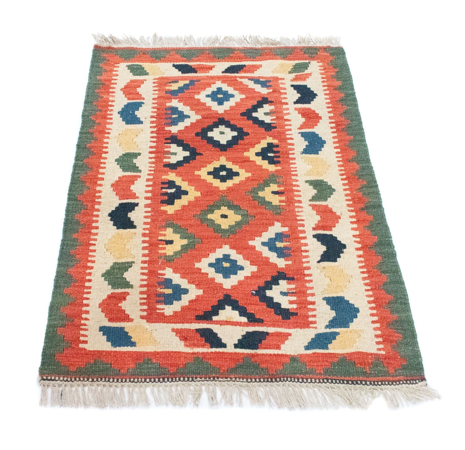 Tappeto Kelim - Orientale - 95 x 65 cm - arancione