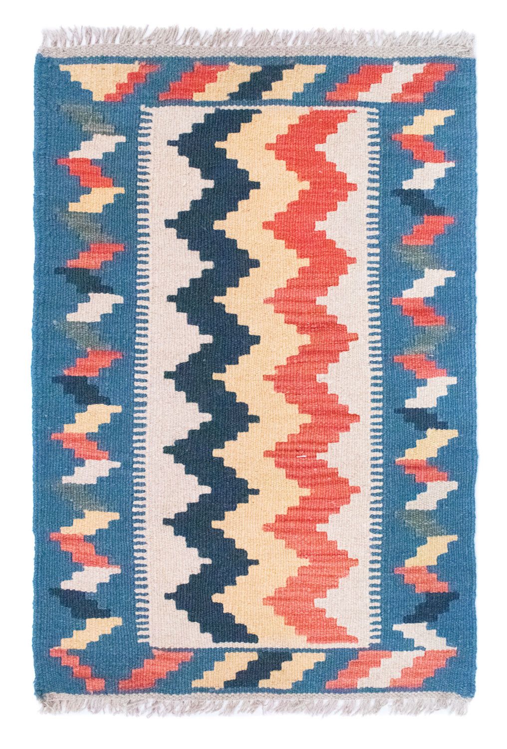 Tappeto Kelim - Orientale - 91 x 61 cm - blu