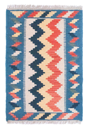 Tappeto Kelim - Orientale - 91 x 61 cm - blu