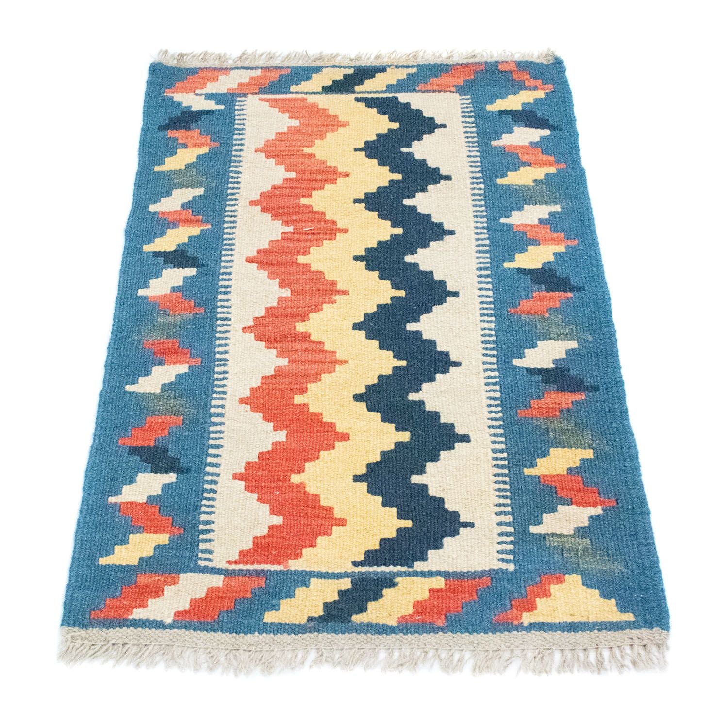 Tappeto Kelim - Orientale - 91 x 61 cm - blu
