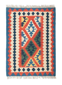 Tappeto Kelim - Orientale - 93 x 67 cm - blu