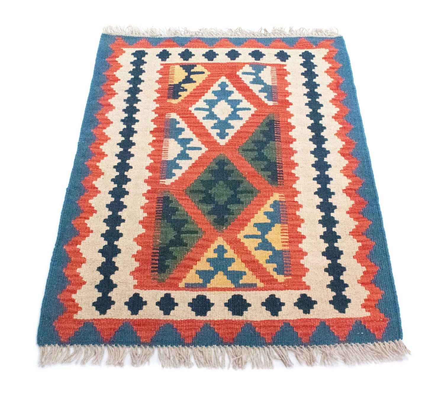 Tappeto Kelim - Orientale - 93 x 67 cm - blu