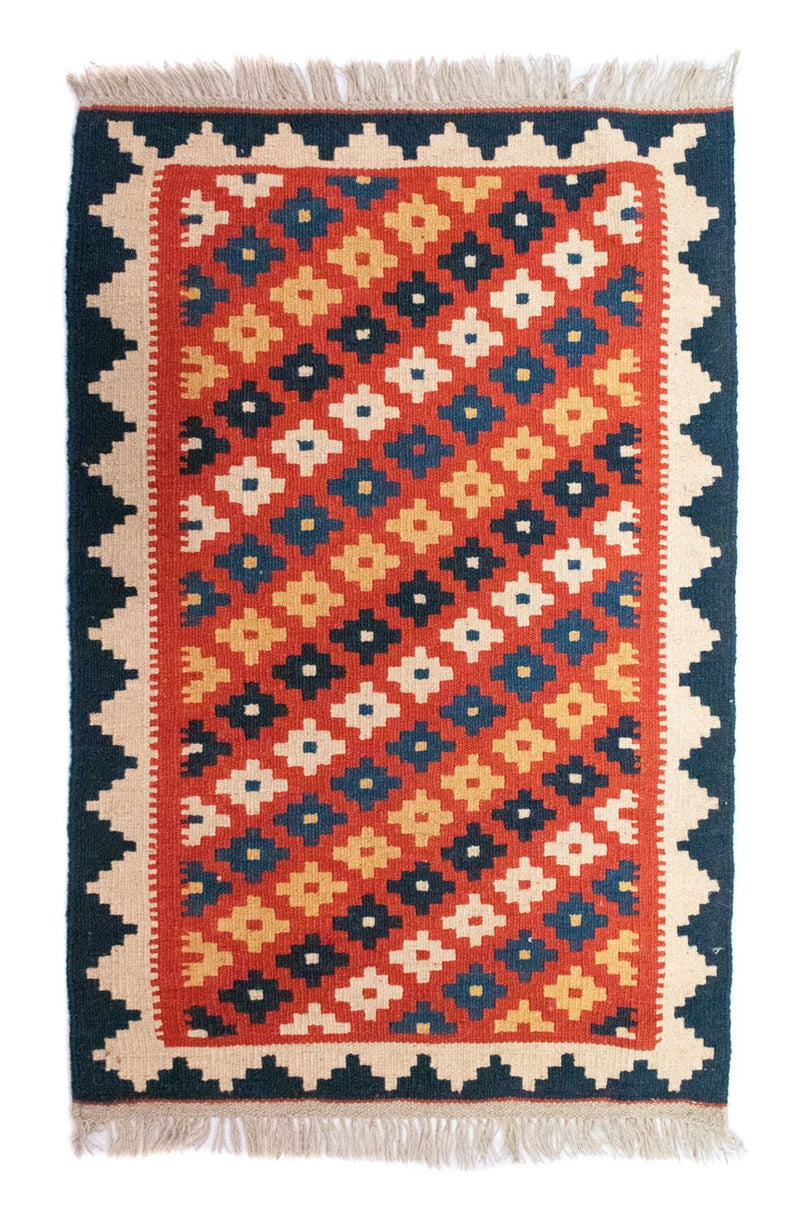 Tappeto Kelim - Orientale - 98 x 65 cm - arancione