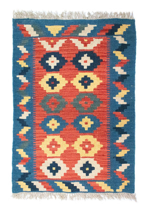 Tappeto Kelim - Orientale - 87 x 62 cm - arancione