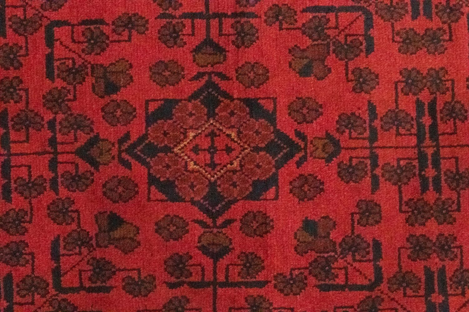 Tappeto corsia Tappeto afgano - Kunduz - 189 x 75 cm - rosso