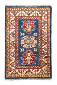 Tappeto Ziegler - Kazak - 90 x 58 cm - blu