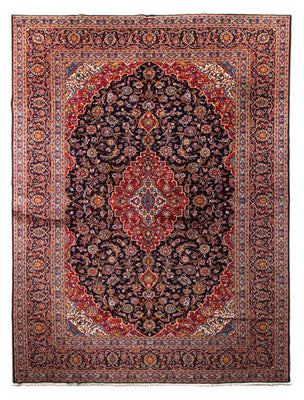 Tappeto Persero - Keshan - 425 x 318 cm - blu scuro