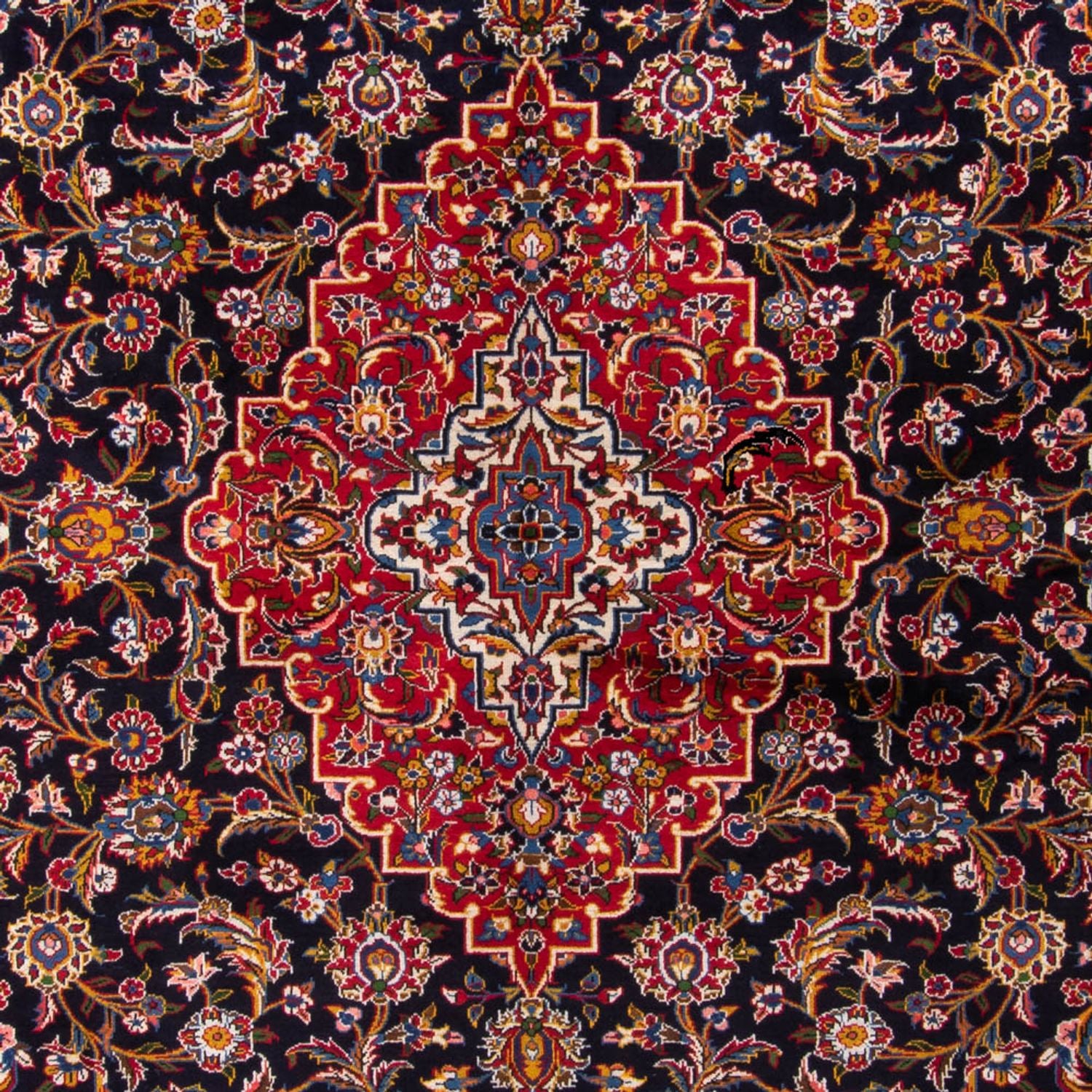 Tappeto Persero - Keshan - 425 x 318 cm - blu scuro