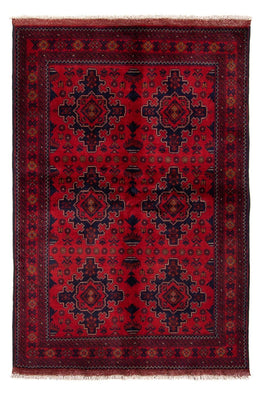 Tappeto afgano - Kunduz - 192 x 128 cm - rosso scuro