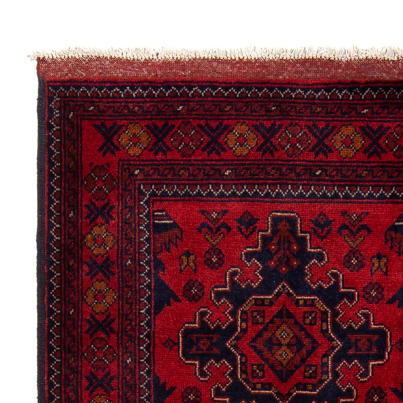 Tappeto afgano - Kunduz - 192 x 128 cm - rosso scuro