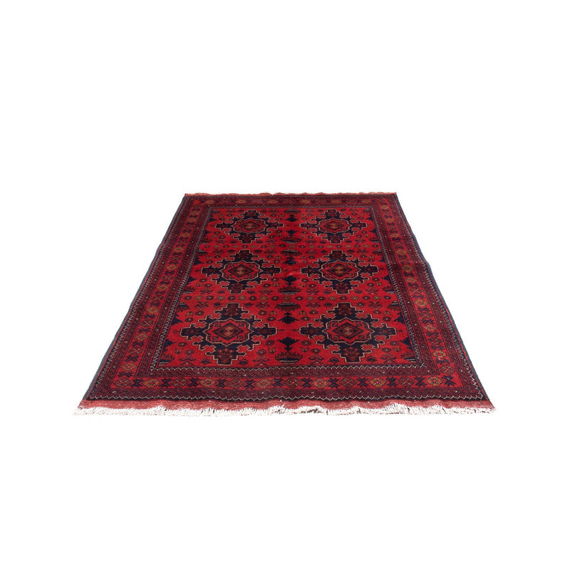 Tappeto afgano - Kunduz - 192 x 128 cm - rosso scuro