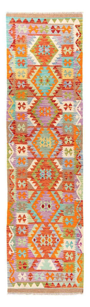 Tappeto corsia Tappeto Kelim - Splash - 300 x 82 cm - multicolore