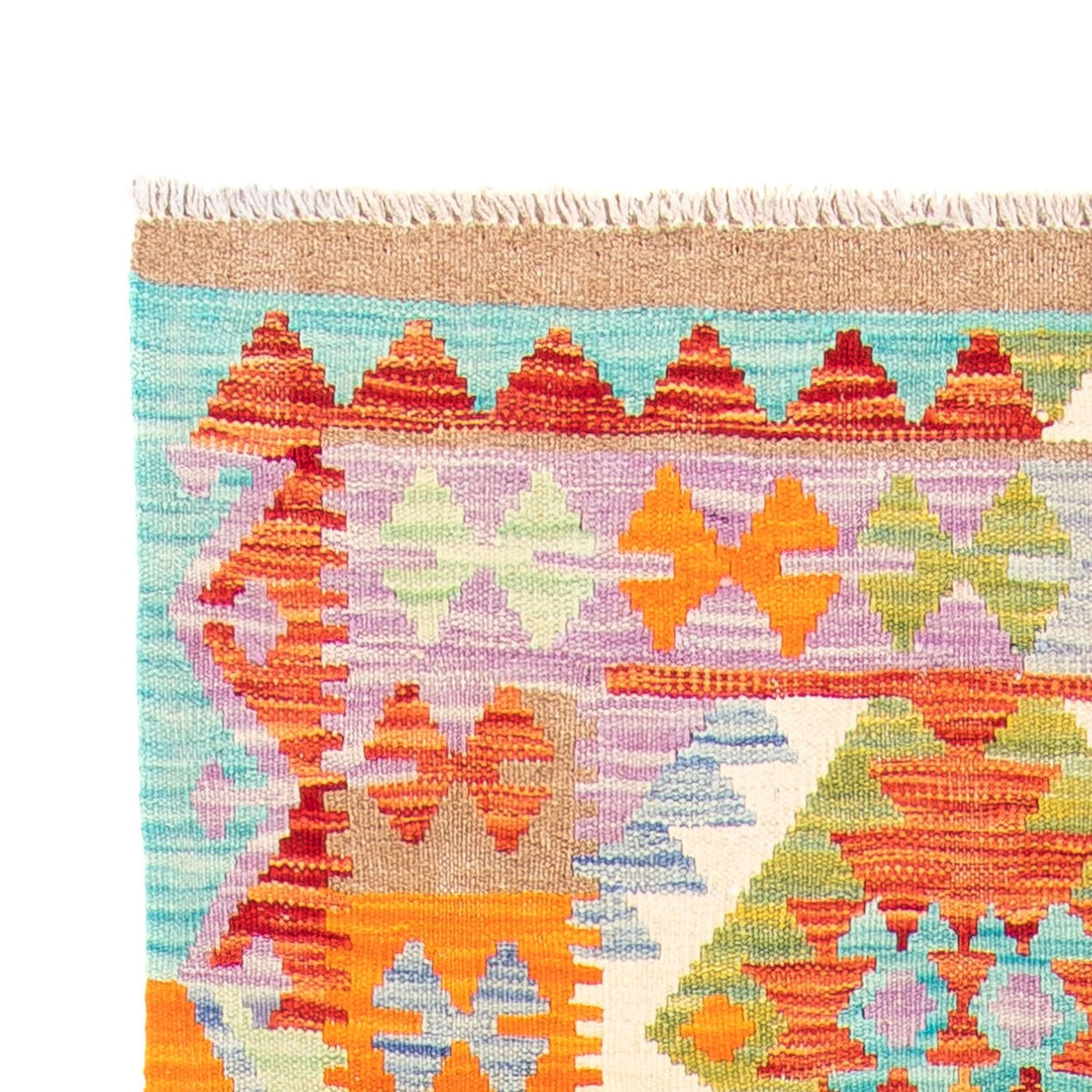 Tappeto corsia Tappeto Kelim - Splash - 300 x 82 cm - multicolore