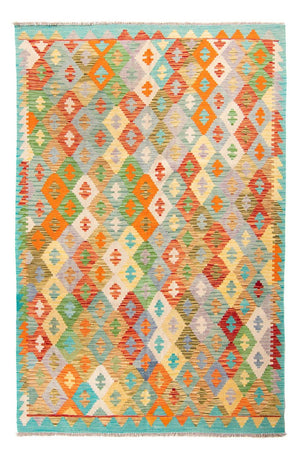 Tappeto Kelim - Splash - 254 x 174 cm - turchese