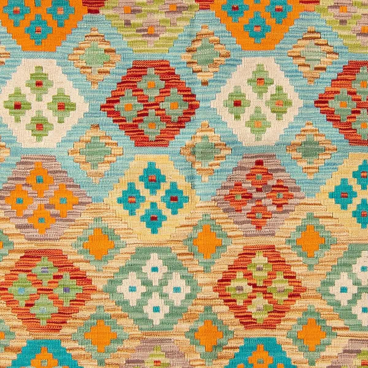 Tappeto Kelim - Splash - 205 x 155 cm - verde