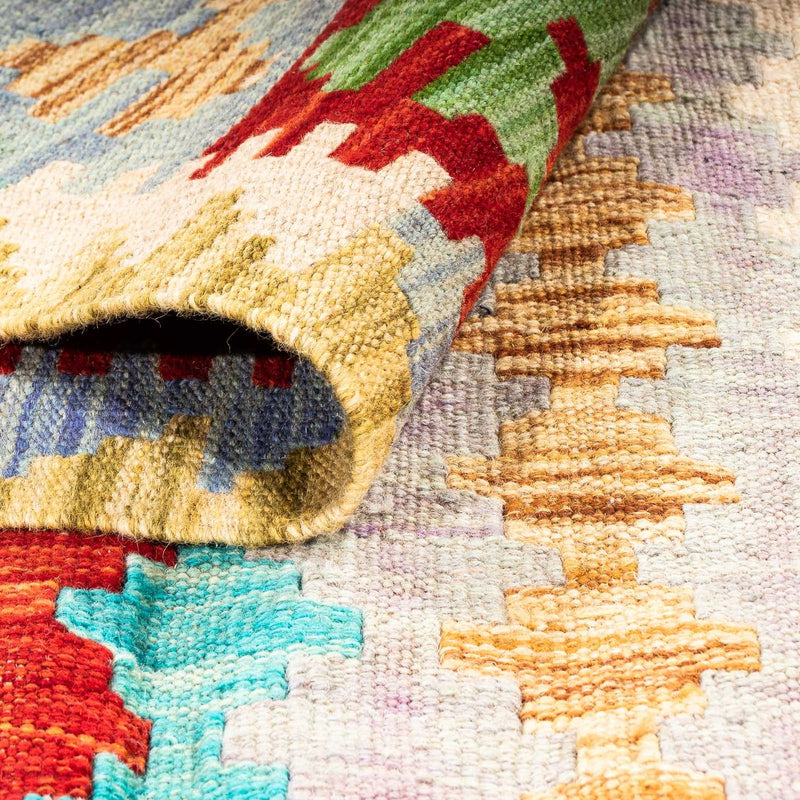 Tappeto Kelim - Splash - 200 x 153 cm - multicolore