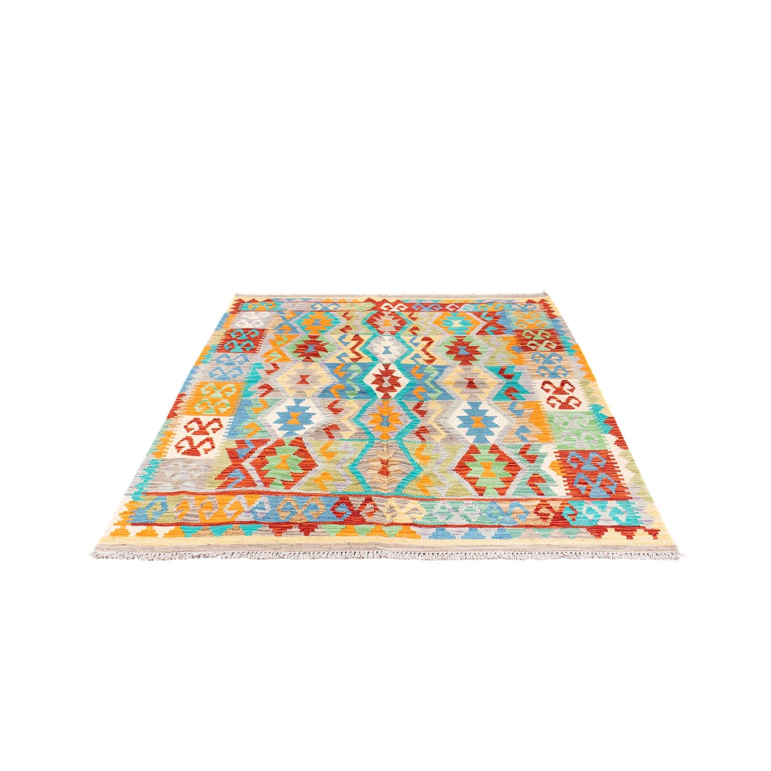 Tappeto Kelim - Splash - 203 x 152 cm - multicolore