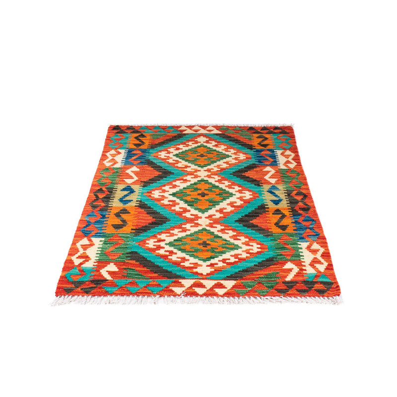 Tappeto Kelim - Splash - 128 x 86 cm - ruggine