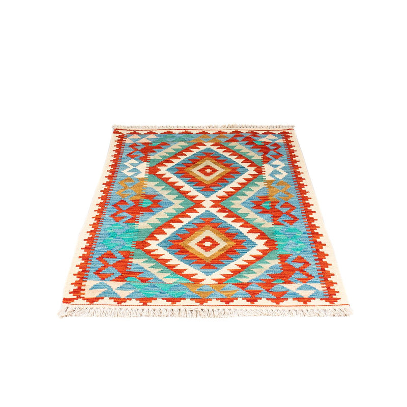Tappeto Kelim - Splash - 122 x 81 cm - blu