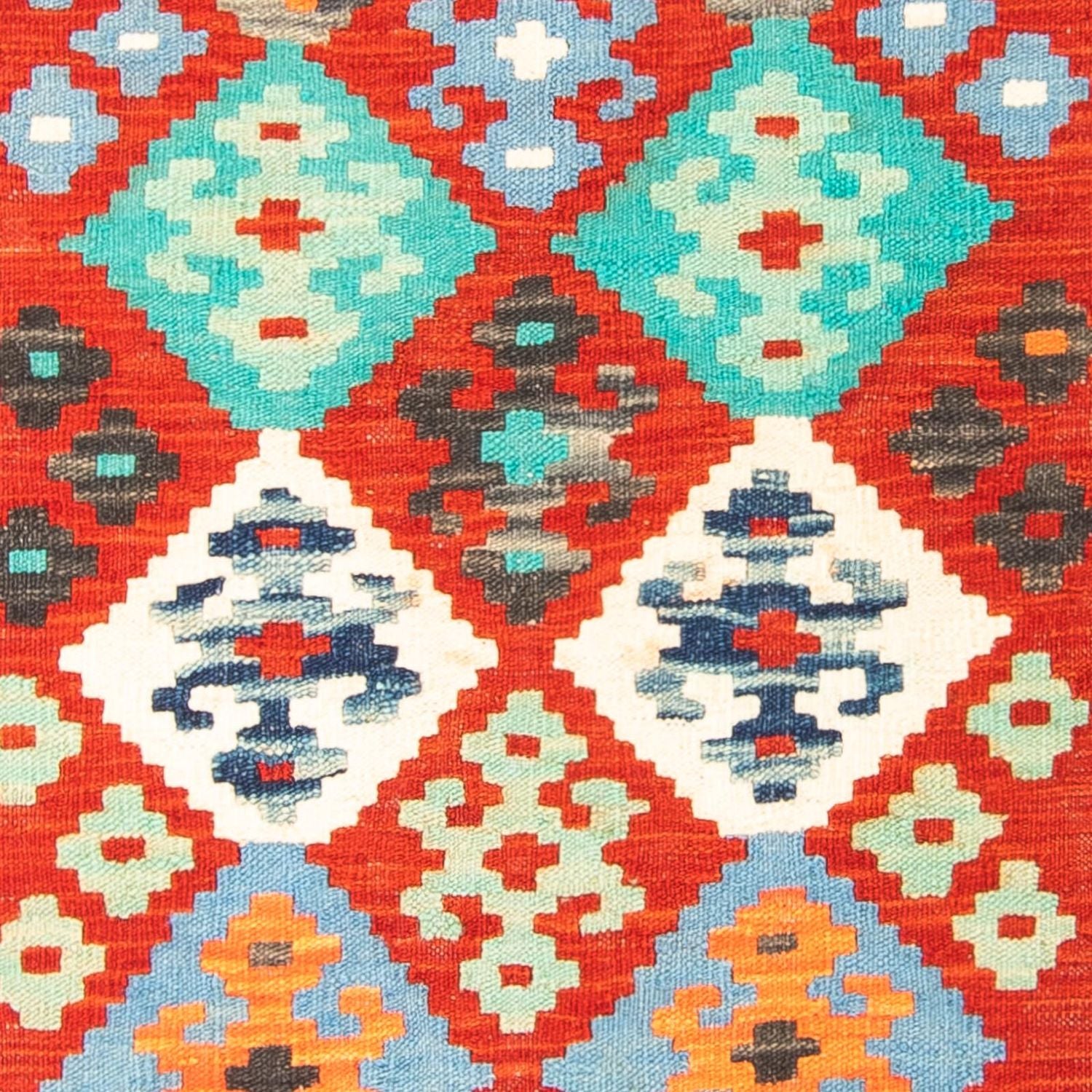 Tappeto Kelim - Splash - 154 x 99 cm - rosso scuro