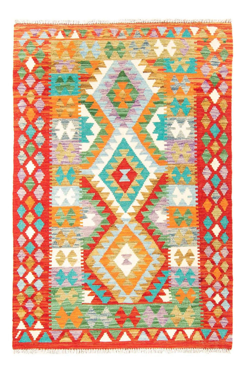Tappeto Kelim - Splash - 154 x 102 cm - ruggine