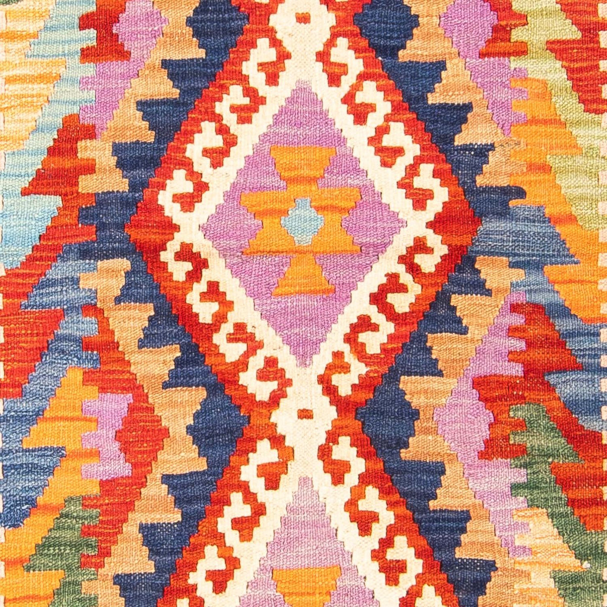 Tappeto Kelim - Splash - 157 x 101 cm - ruggine