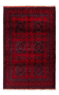 Tappeto afgano - Kunduz - 219 x 126 cm - rosso scuro