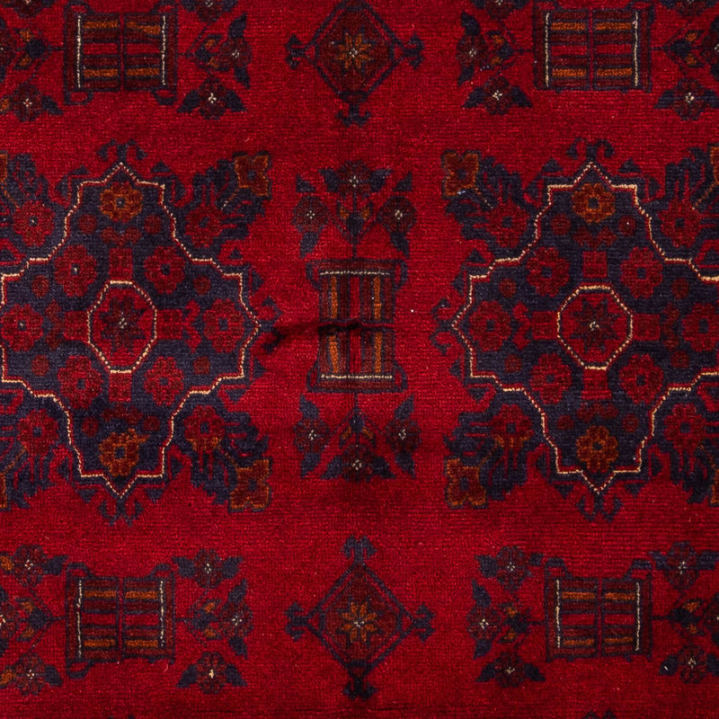 Tappeto afgano - Kunduz - 219 x 126 cm - rosso scuro